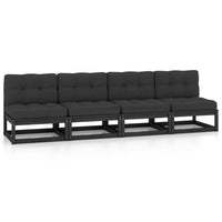 Thumbnail for 4-Sitzer-Gartensofa mit Kissen Kiefer Massivholz