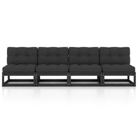 Thumbnail for 4-Sitzer-Gartensofa mit Kissen Kiefer Massivholz