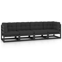 Thumbnail for 4-Sitzer-Gartensofa mit Kissen Kiefer Massivholz