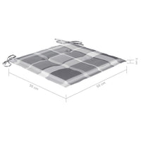 Thumbnail for Gartenstühle mit Kissen 8 Stk. Massivholz Akazie Grau