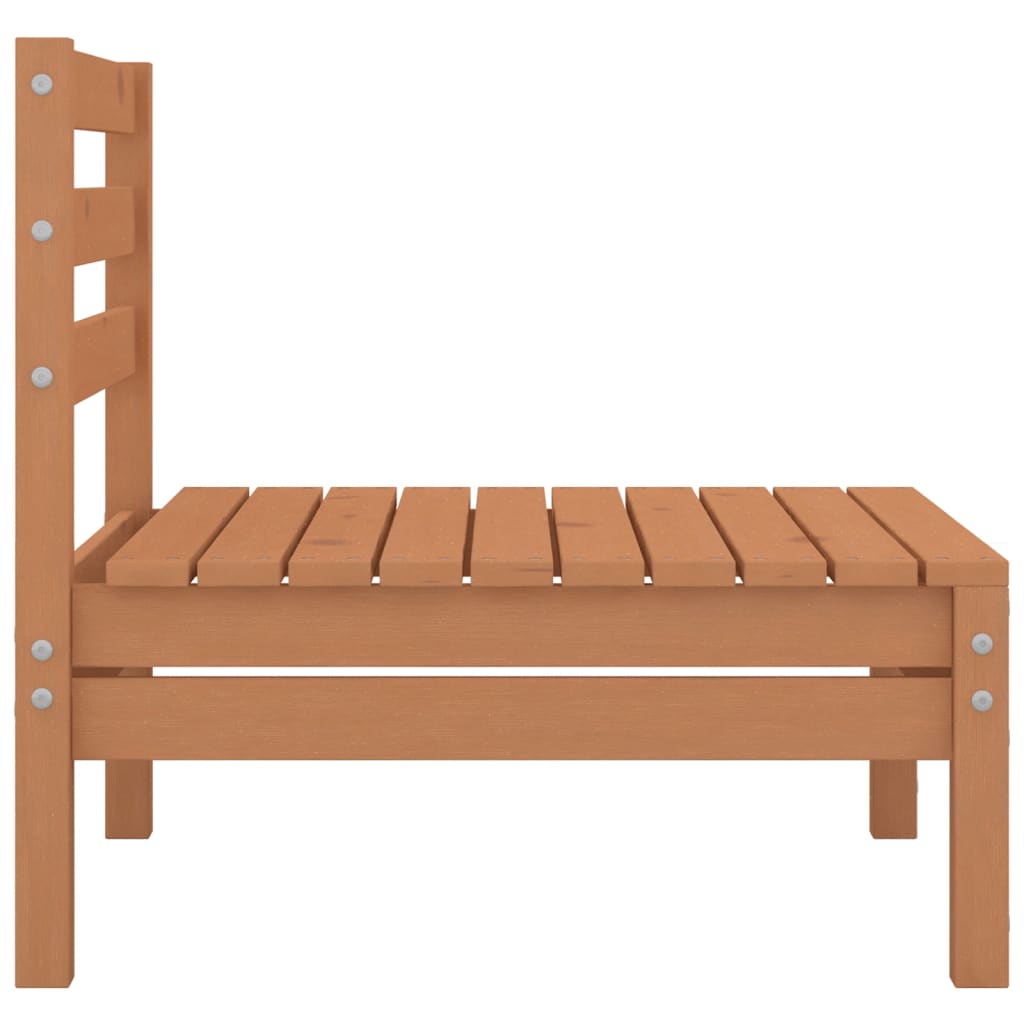 2-Sitzer-Gartensofa Honigbraun Massivholz Kiefer