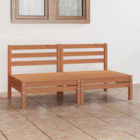 Thumbnail for 2-Sitzer-Gartensofa Honigbraun Massivholz Kiefer
