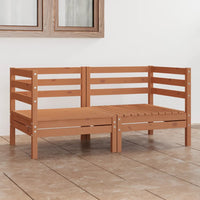 Thumbnail for 2-Sitzer-Gartensofa Honigbraun Massivholz Kiefer