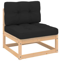 Thumbnail for 4-tlg. Garten-Lounge-Set mit Kissen Kiefer Massivholz