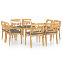 Thumbnail for Batavia-Stühle 8 Stk. mit Kissen Massivholz Teak