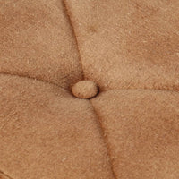 Thumbnail for Ohrensessel mit Hocker Braun Canvas