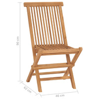 Thumbnail for Klappbare Gartenstühle 6 Stk. Massivholz Teak