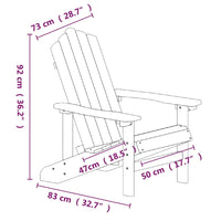 Thumbnail for Adirondack-Gartenstühle 2 Stk. HDPE Weiß