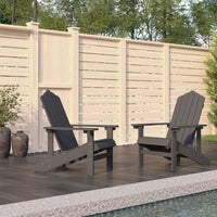 Thumbnail for Adirondack-Gartenstühle 2 Stk. HDPE Anthrazit