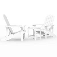 Thumbnail for Adirondack-Gartenstühle mit Tisch HDPE Weiß