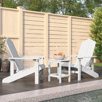 Thumbnail for Adirondack-Gartenstühle mit Tisch HDPE Weiß