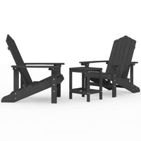Thumbnail for Adirondack-Gartenstühle mit Tisch HDPE Anthrazit