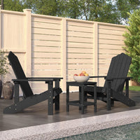 Thumbnail for Adirondack-Gartenstühle mit Tisch HDPE Anthrazit
