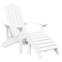 Thumbnail for Adirondack-Gartenstuhl mit Hocker & Tisch HDPE Weiß