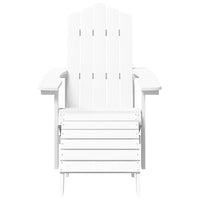 Thumbnail for Adirondack-Gartenstuhl mit Hocker & Tisch HDPE Weiß