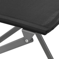 Thumbnail for Klappbare Gartenstühle 2 Stk. Schwarz Stahl und Textilene