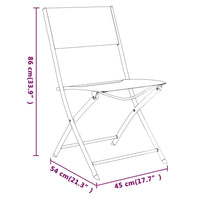 Thumbnail for Klappbare Gartenstühle 2 Stk. Schwarz Stahl und Textilene