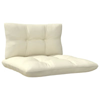 Thumbnail for 2-Sitzer-Gartensofa mit Creme Kissen Massivholz Kiefer