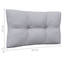 Thumbnail for 2-Sitzer-Gartensofa mit Grauen Kissen Massivholz Kiefer