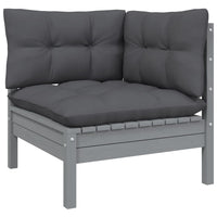 Thumbnail for 2-Sitzer-Gartensofa mit Anthrazit Kissen Massivholz Kiefer