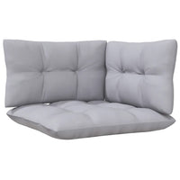 Thumbnail for 3-Sitzer-Gartensofa mit Grauen Kissen Massivholz Kiefer