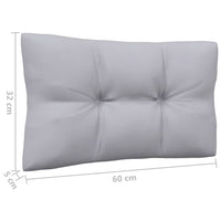 Thumbnail for 3-Sitzer-Gartensofa mit Grauen Kissen Massivholz Kiefer