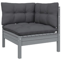 Thumbnail for 3-Sitzer-Gartensofa mit Anthrazit Kissen Massivholz Kiefer