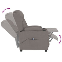 Thumbnail for Relaxsessel Elektrisch Taupe Stoff