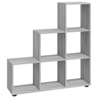 Thumbnail for Treppenregal Grau Sonoma 107 cm Holzwerkstoff