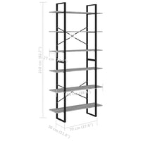 Thumbnail for Hochschrank Grau Sonoma 100x30x210 cm Holzwerkstoff