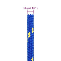 Thumbnail for Bootsseil Blau 16 mm 100 m Polypropylen