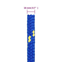 Thumbnail for Bootsseil Blau 18 mm 100 m Polypropylen