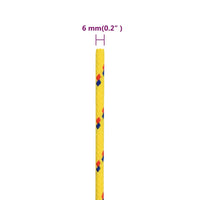 Thumbnail for Bootsseil Gelb 6 mm 250 m Polypropylen