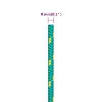 Thumbnail for Bootsseil Grün 8 mm 250 m Polypropylen