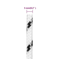 Thumbnail for Bootsseil Geflochten Weiß 5 mmx500 m Polyester
