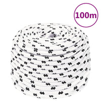 Thumbnail for Arbeitsseil Weiß 10 mm 100 m Polyester