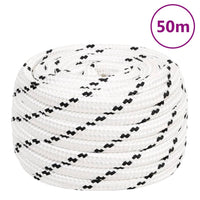 Thumbnail for Bootsseil Geflochten Weiß 16 mmx50 m Polyester