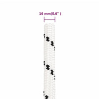 Thumbnail for Arbeitsseil Weiß 16 mm 100 m Polyester