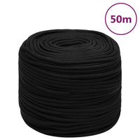 Thumbnail for Arbeitsseil Schwarz 10 mm 50 m Polyester