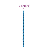Thumbnail for Arbeitsseil Blau 3 mm 500 m Polypropylen