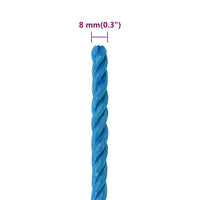Thumbnail for Arbeitsseil Blau 8 mm 250 m Polypropylen