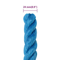 Thumbnail for Arbeitsseil Blau 24 mm 100 m Polypropylen