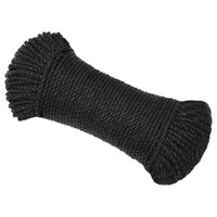 Thumbnail for Arbeitsseil Schwarz 6 mm 250 m Polypropylen