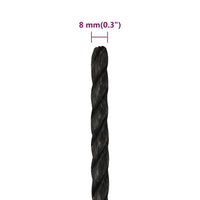 Thumbnail for Arbeitsseil Schwarz 8 mm 500 m Polypropylen