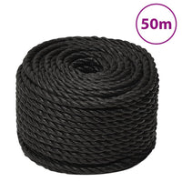 Thumbnail for Arbeitsseil Schwarz 12 mm 50 m Polypropylen