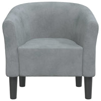 Thumbnail for Clubsessel Dunkelgrau Samt