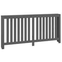 Thumbnail for Heizkörperverkleidung Grau 169x19x84 cm Massivholz Kiefer