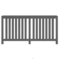 Thumbnail for Heizkörperverkleidung Grau 169x19x84 cm Massivholz Kiefer