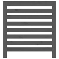 Thumbnail for Heizkörperverkleidung Grau 79,5x19x84 cm Massivholz Kiefer