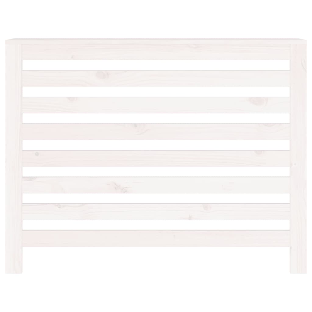 Heizkörperverkleidung Weiß 108,5x19x84 cm Massivholz Kiefer